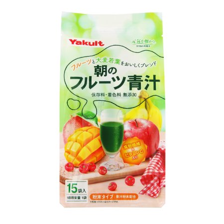 朝のフルーツ青汁